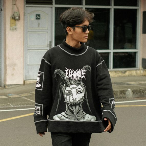 Print sweater